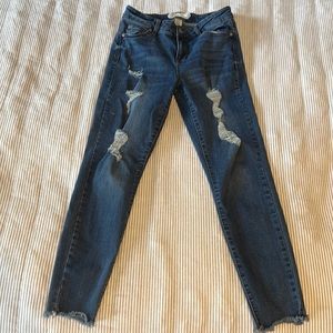 Altar’d State dark wash skinny jeans